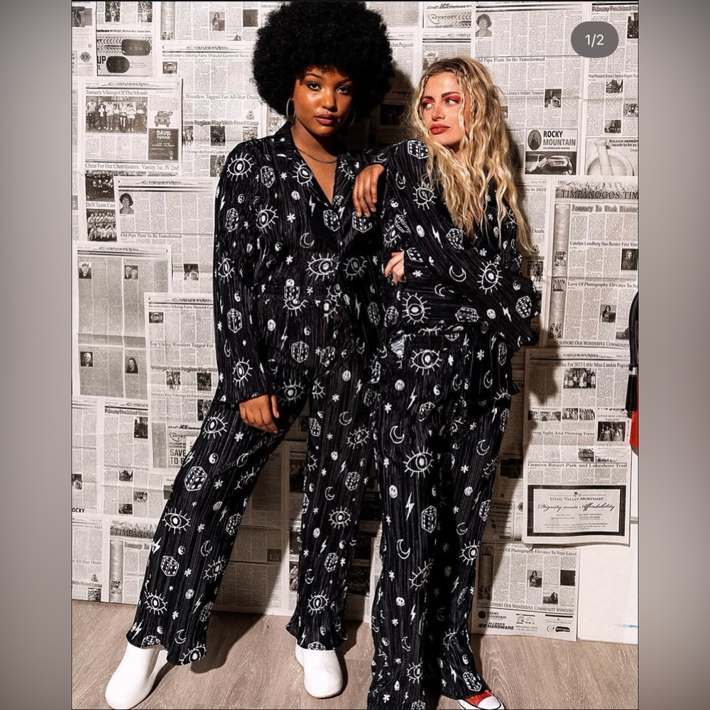 Dressed in Lala NWT Plisse set